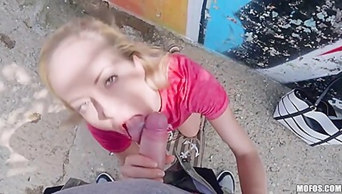 Blonde, Outdoor, Pov Video