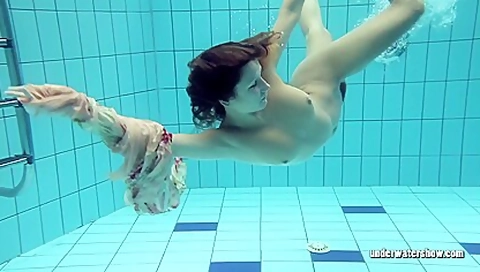 Lucy Gurchenko Russian hairy babe in the pool naked