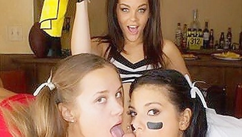 Liza Rowe, Gina Valentina And Kimber Woods - Tailgate Tag Team